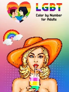  LGBT Color by Number for Adults  cover