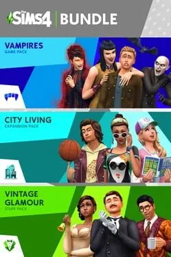  The Sims 4: Bundle - City Living, Vampires, Vintage Glamour Stuff  cover