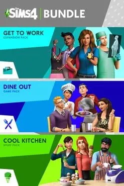  The Sims 4: Bundle - Get to Work, Dine Out, Cool Kitchen Stuff  cover