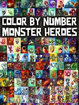  Color by Number: Monster Heroes  cover
