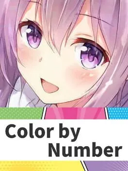  Anime Manga Style Girl: Color By Number Pixel Art Coloring  cover