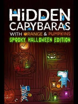  Hidden Capybaras with Orange and Pumpkins: Spooky Halloween Edition  cover