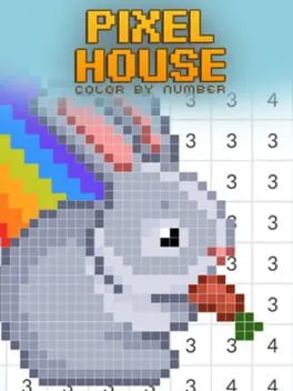  Pixel House: Color by Number  cover