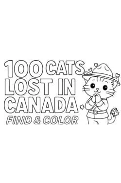  100 Cats Lost in Canada Find & Color  cover