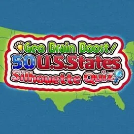  Geo Brain Boost! 50 U.S. States Silhouette Quiz  cover