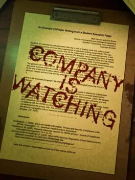 Company is Watching  cover