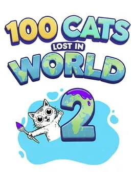  100 Cats Lost In World 2 Find & Color  cover